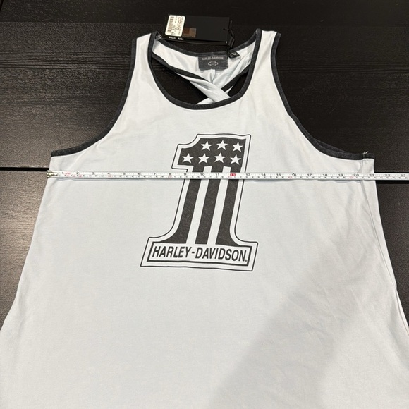 Harley-Davidson Women’s National Anthem Twist Back Tank - Skyway Blue - XL - Picture 8 of 8